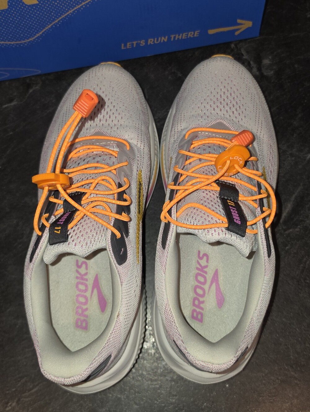 Brooks GHOST 17 Running Sneakers Apricot, Oyster, + Pink Womens 9.5 - Picture 7 of 11